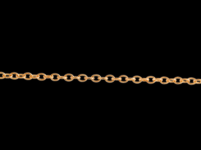 zartes Rosegold Kettchen mit Schließe Bild 1
